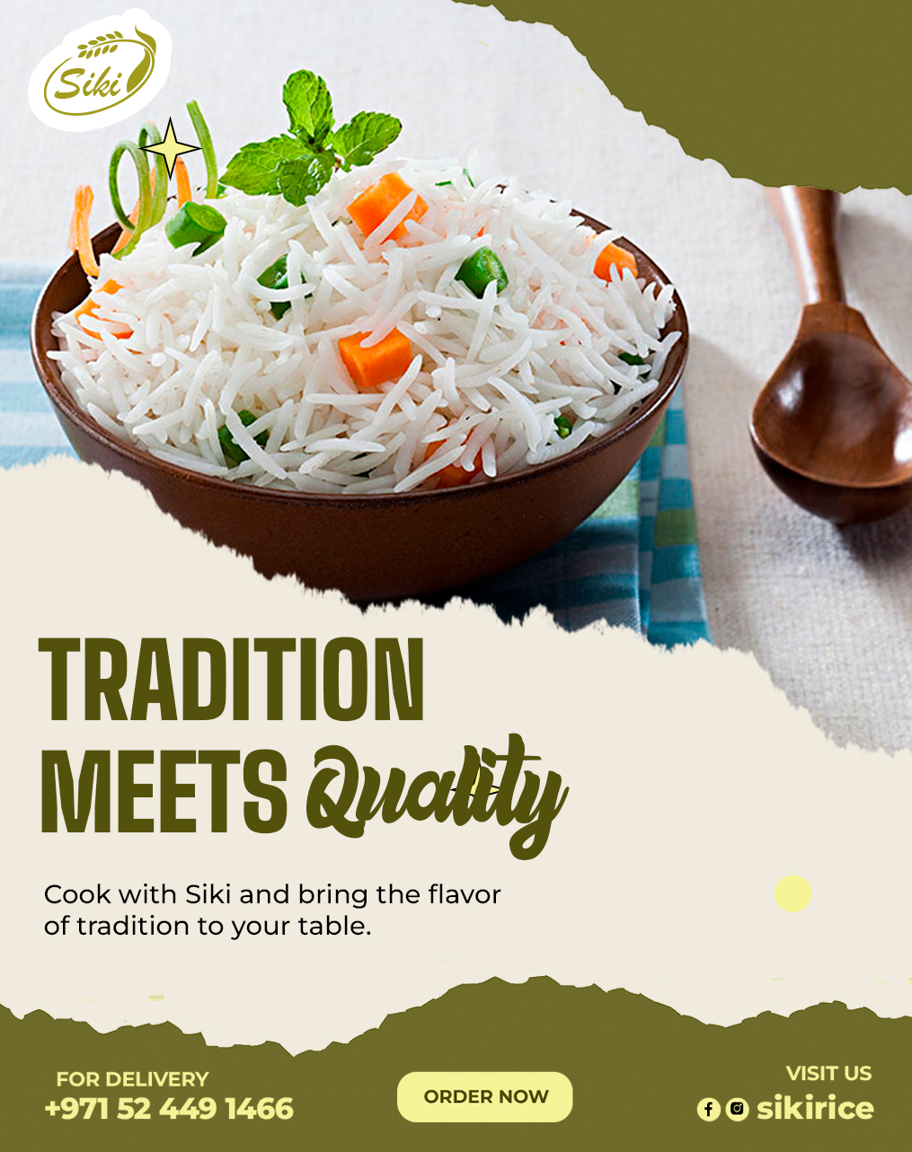 Good food starts with great rice π
Siki Rice blends tradition with top-tier quality for meals that feel like home.
Try it once β your kitchen will thank you! π
#FoodPhotography #Foodstagram #Yummy #BasmatiLove #HomeCooking