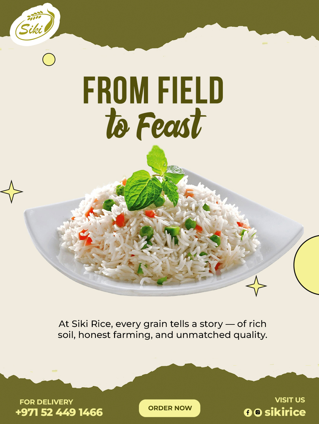 From farm to fork β every bite of Siki Rice tells a story of care, quality, and clean harvest πΎ
Feed your family the best. Start with Siki.
#OrganicRice #HealthyEating #FoodieGram #InstaRice #FarmFresh